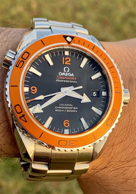 omega planet ocean|omega planet ocean orange bezel.